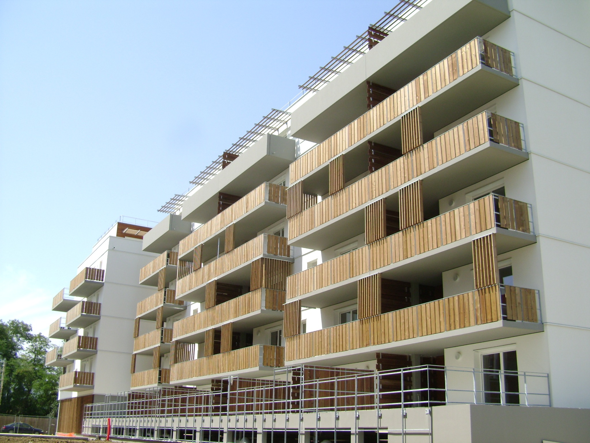 Logement La Ramade facade bois