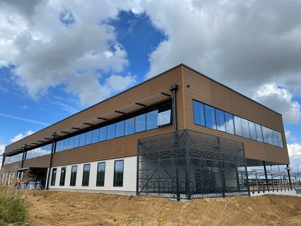 construction des bureaux cecodia avec murs à ossature bois