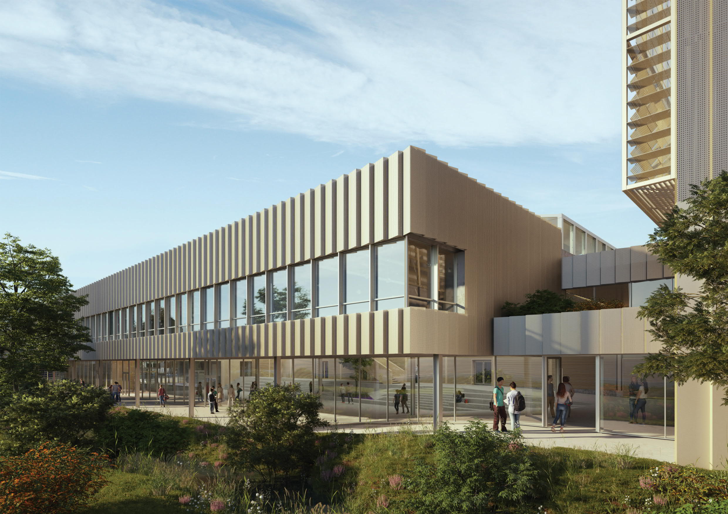 Bâtiment - Lycée Georges Brassens réalisé par C MOB