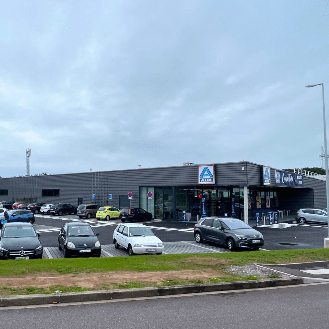 Aldi Nord Ouest murs ossature bois