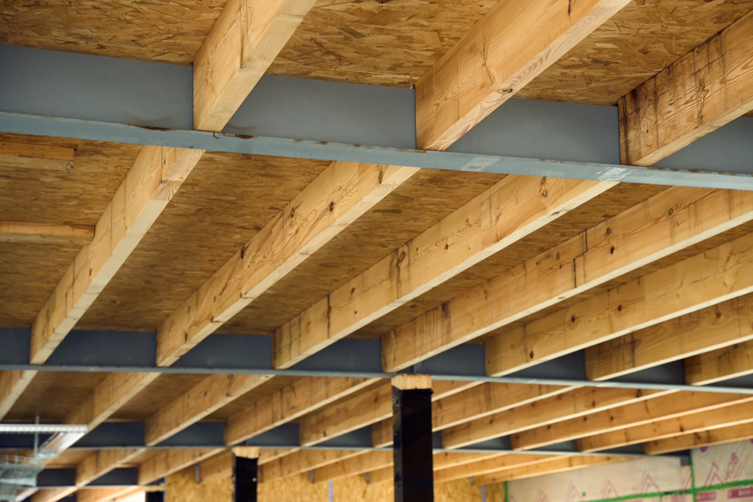 Murs ossature bois Dardilly chantier